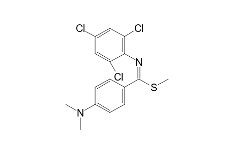 Methyl (E)-4-(dimethylamino)-N-(2,4,6-trichlorophenyl)benzimidothioate