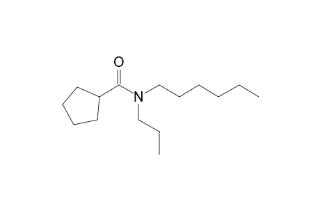 Cyclopentanecarboxamide, N-propyl-N-hexyl-