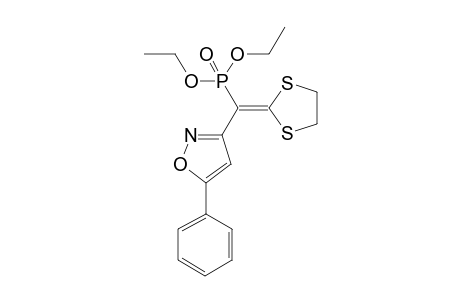 Diethyl (1,3-dithiolan-2-ylidene)(5-phenylisoxazol-3-yl)methylphosphonate