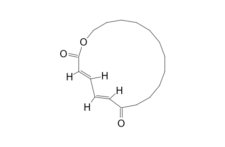 (2E,4E)-6-OXOHEPTADECA-2,4-DIEN-17-OLIDE