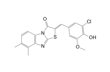 thiazolo[3,2-a]benzimidazol-3(2H)-one, 2-[(3-chloro-4-hydroxy-5-methoxyphenyl)methylene]-7,8-dimethyl-, (2Z)-