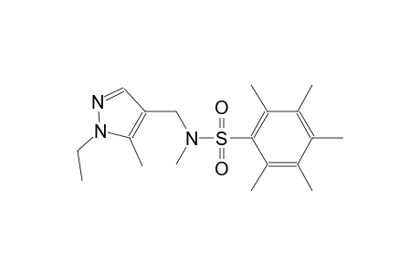 N-[(1-ethyl-5-methyl-1H-pyrazol-4-yl)methyl]-N,2,3,4,5,6-hexamethylbenzenesulfonamide