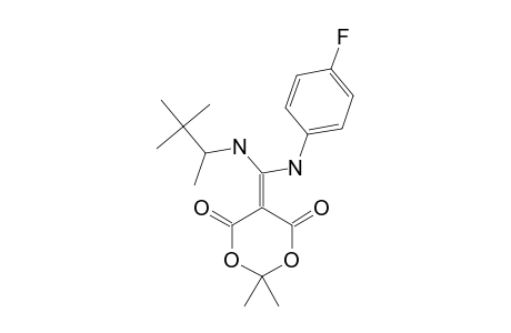 5-[(4-FLUOROPHENYLAMINO)-(3,3-DIMETHYL-2-BUTYLAMINO)-METHYLENE]-2,2-DIMETHYL-4,6-DIOXO-1,3-DIOXANE