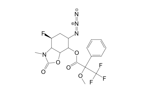 6'-Azido-2'-O,3'-N-carbonyl-4'-fluoro-2'-hydroxy-3'-(methylamino)cyclohexyl S-.alpha.-methoxy-.alpha.-(trifluoromethyl) phenylacetate