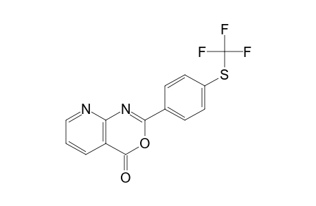 4H-Pyrido[2,3-d][1,3]oxazin-4-one, 2-[4-[(trifluoromethyl)thio]phenyl]-