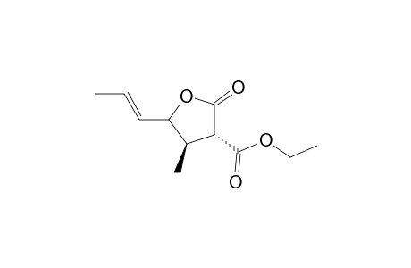 Ethyl 2-Oxo-4-methyl-5(trans-1-propenyl)tetrahydrofuran-3-carboxylate