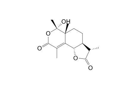 1,4,4a,7-Tetramethyloctahydro-4-hydroxy-2H-furo[2,3-f]benzopyran-2,8(3H)-dione