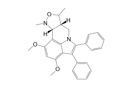 1,3-Dimethoxy-8,10-dimethyl-4,5-diphenyl-7a,8,10,10a-tetrahydro-7H-isoxazolo[4,3-c]pyrrolo[3,2,1-ij]quinoline