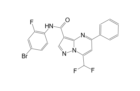 N-(4-bromo-2-fluorophenyl)-7-(difluoromethyl)-5-phenylpyrazolo[1,5-a]pyrimidine-3-carboxamide
