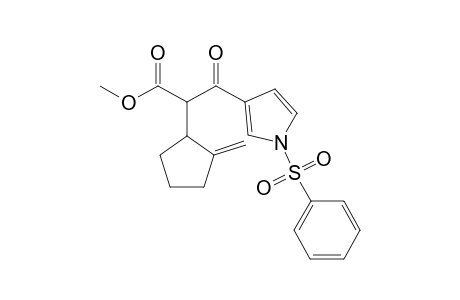 Methyl .alpha.(.xi.)-.alpha.-[(.xi.)-2-Methylenecyclopentyl]-.beta.-oxo-1-(phenylsulfonyl)-1H-pyrrole-3-propanoate
