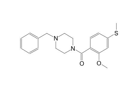 1-benzyl-4-[2-methoxy-4-(methylsulfanyl)benzoyl]piperazine