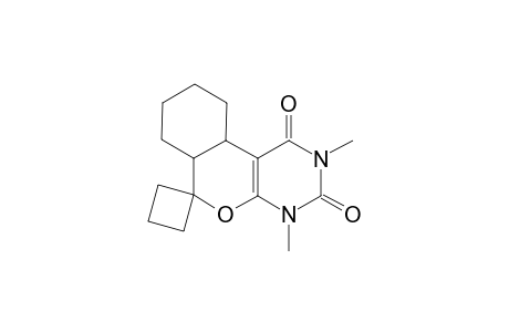 (6aRS,10aRS)-6a,7,8,9,10,10a-hexahydro-2,4-dimethylspiro[6H[2]-benzopyrano[3,4-d]pyrimidine-6,1'-cyclobutane]-1,3-(2H,4H)-dione