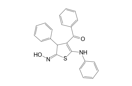 4-Phenyl-2-phenylamino-3-benzoyl-4,5-dihydro-5-hydroxyiminothiophene