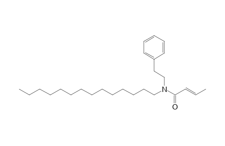 Crotonamide, N-(2-phenylethyl)-N-tetradecyl-