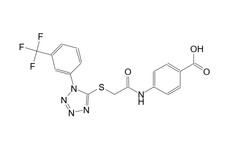 benzoic acid, 4-[[[[1-[3-(trifluoromethyl)phenyl]-1H-tetrazol-5-yl]thio]acetyl]amino]-