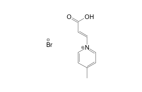 1-[(E)-2-Carboxy-1-ethenyl]-4-methylpyridinium bromide