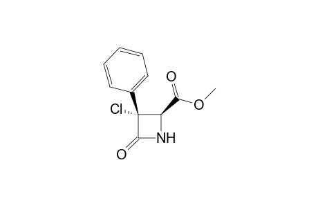 3-Chloro-4-oxo-3-phenylazetidine-2-carboxylic acid methyl ester