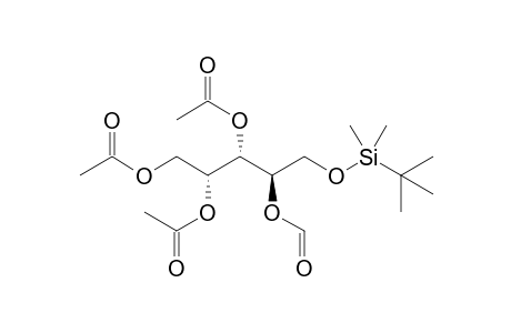 1,2,3-Tri-O-acetyl-5-O-(tert-butyldimethylsilyl)-4-O-formyl-D-arabinitol