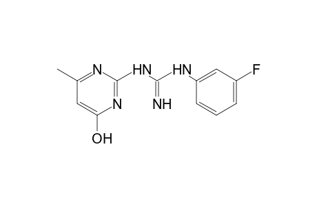 1-(m-fluorophenyl)-3-(4-hydroxy-6-methyl-2-pyrimidinyl)guanidine