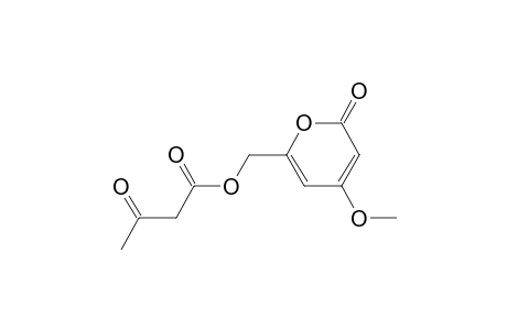 (4-methoxy-6-oxidanylidene-pyran-2-yl)methyl 3-oxidanylidenebutanoate