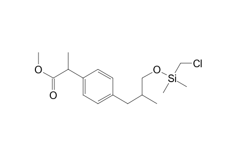 1-(1-Methoxycarbonylethyl)-4-(2-methyl-3-chloromethyldimethylsilyloxypropyl)benzene