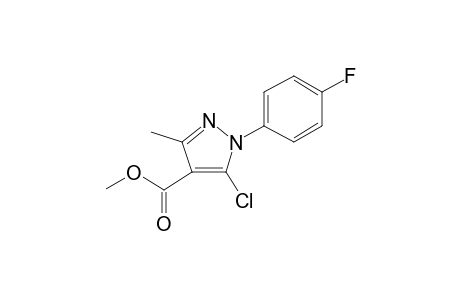 5-Chloro-1-(4-fluorophenyl)-3-methyl-1H-pyrazole-4-carboxylic acid, methyl ester