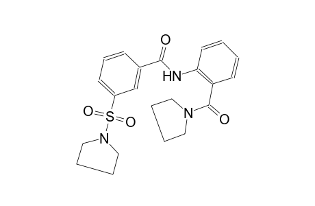 benzamide, N-[2-(1-pyrrolidinylcarbonyl)phenyl]-3-(1-pyrrolidinylsulfonyl)-