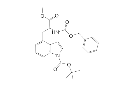 Methyl 1-[(t-butoxycarbonyl)indol-4'-yl]-2-[(benzyloxycarbonyl)amino]propanoate