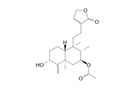 [(2S,3S,4R,4aR,7R,8aR)-7-hydroxy-3,4,8a-trimethyl-8-methylene-4-[2-(5-oxo-2H-furan-4-yl)ethyl]decalin-2-yl] acetate