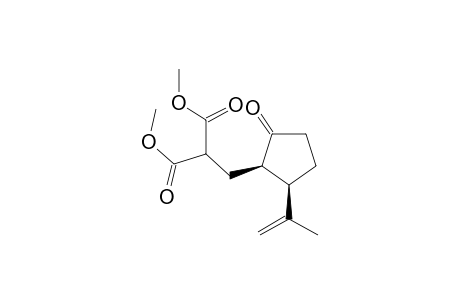 dimethyl 2-[[(1R,2R)-2-isopropenyl-5-oxo-cyclopentyl]methyl]propanedioate
