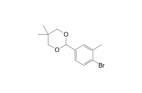 2-(4-bromanyl-3-methyl-phenyl)-5,5-dimethyl-1,3-dioxane
