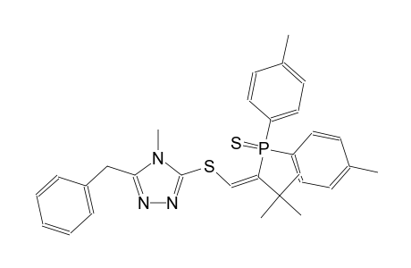 phosphine sulfide, [(1Z)-2,2-dimethyl-1-[[[4-methyl-5-(phenylmethyl)-4H-1,2,4-triazol-3-yl]thio]methylene]propyl]bis(4-methylphenyl)-