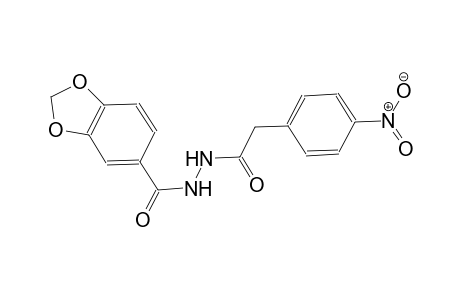 N'-[2-(4-nitrophenyl)acetyl]-1,3-benzodioxole-5-carbohydrazide