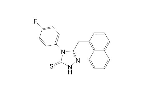 4-(4-fluorophenyl)-3-(1-naphthalenylmethyl)-1H-1,2,4-triazole-5-thione