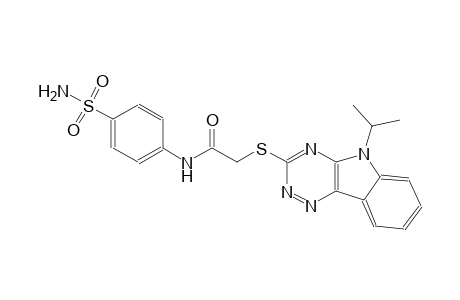 acetamide, N-[4-(aminosulfonyl)phenyl]-2-[[5-(1-methylethyl)-5H-[1,2,4]triazino[5,6-b]indol-3-yl]thio]-