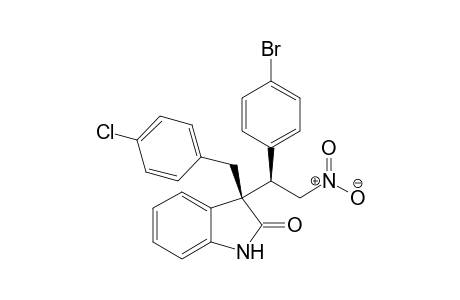 (S)-3-((R)-1-(4-bromophenyl)-2-nitroethyl)-3-(4-chlorobenzyl)indolin-2-one