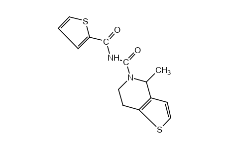 6,7-dihydro-4-methyl-N-(2-thenoyl)thieno[3,2-c]pyridine-5(4H)carboxamide