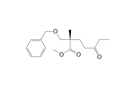 Methyl (S)-2-Methyl-5-oxo-2-[(phenylmethoxy)methyl]heptanoate