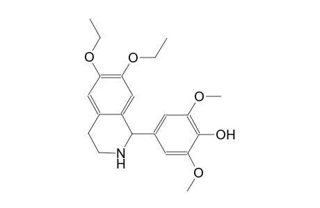 4-(6,7-diethoxy-1,2,3,4-tetrahydroisoquinolin-1-yl)-2,6-dimethoxy-phenol