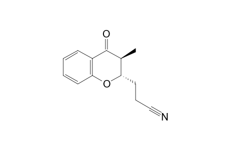 anti-3-(3-Methyl-4-oxochroman-2-yl)propanenitrile