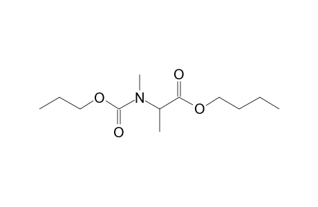 Alanine, N-methyl-N-propoxycarbonyl-, butyl ester