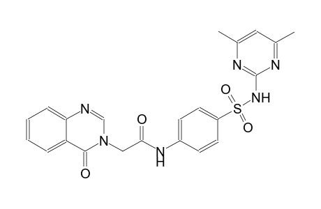 3-quinazolineacetamide, N-[4-[[(4,6-dimethyl-2-pyrimidinyl)amino]sulfonyl]phenyl]-3,4-dihydro-4-oxo-