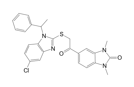 2H-1,3-Benzimidazol-2-one, 5-[2-[[5-chloro-1-(1-phenylethyl)-1H-1,3-benzimidazol-2-yl]thio]acetyl]-1,3-dihydro-1,3-dimethyl-