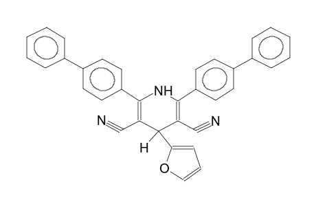 2,6-BIS(4-BIPHENYLYL)-3,5-DICYANO-4-(2-FURYL)-1,4-DIHYDROPYRIDINE