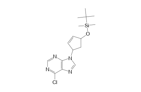 9-[(1'-BETA,4'-BETA)-4'-(TERT.-BUTYLDIMETHYLSILOXY)-CYCLOPENT-2'-ENYL]-6-CHLOROPURINE