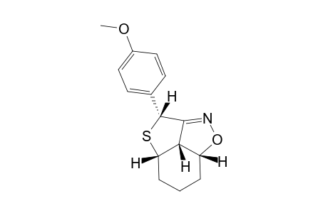 cis-3-(4-Methoxyphenyl)-2-thia-5-aza-6-oxatricyclo[5.3.1.0(4,11)]undec-4-ene