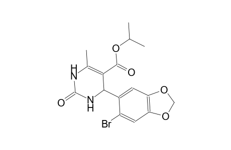 isopropyl 4-(6-bromo-1,3-benzodioxol-5-yl)-6-methyl-2-oxo-1,2,3,4-tetrahydro-5-pyrimidinecarboxylate