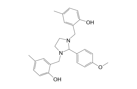 2-(4"-Methoxyphenyl)-1,3-bis(2'-hydroxy-5'-methylbenzyl)-imidazolidine