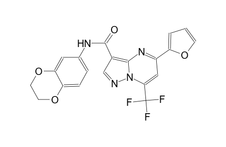 N-(2,3-dihydro-1,4-benzodioxin-6-yl)-5-(2-furyl)-7-(trifluoromethyl)pyrazolo[1,5-a]pyrimidine-3-carboxamide