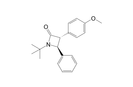 trans-1-tert-Butyl-3-(4-methoxyphenyl)-4-phenylazetidin-2-one